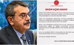 Milli eğitim bakanlığından basın açıklaması